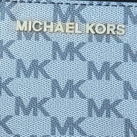 Michael Kors Jet Set Black/Black Double Zip Wristlet Large - Picture 3 of 16